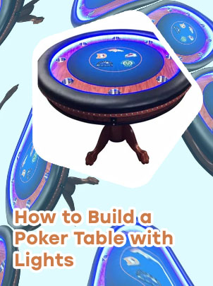 Lighted poker table